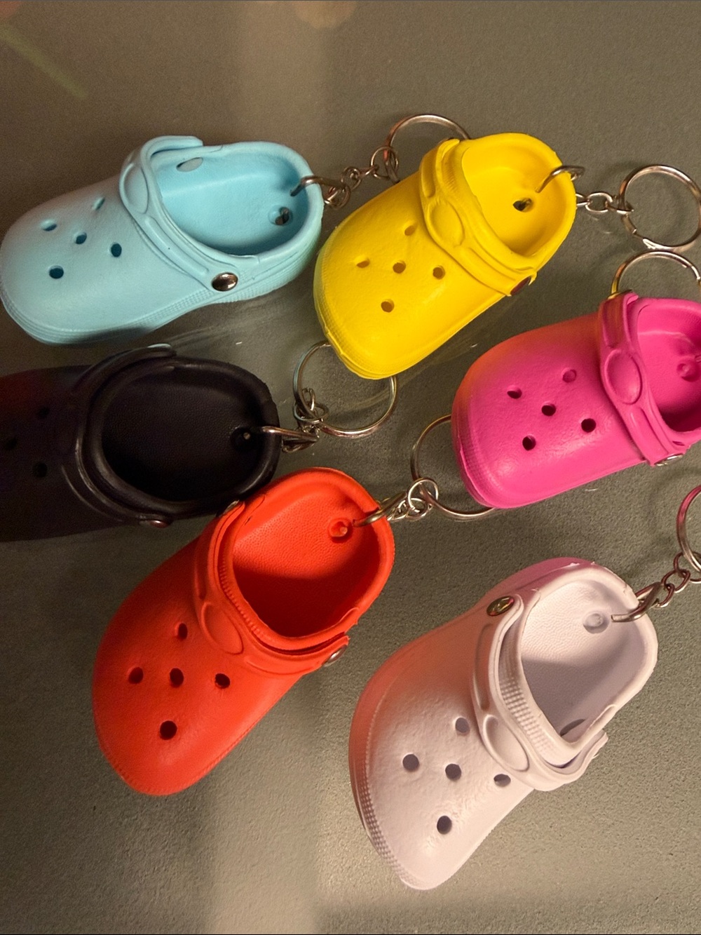 Croc bag charms - Mini Clog Keychain - choose your color